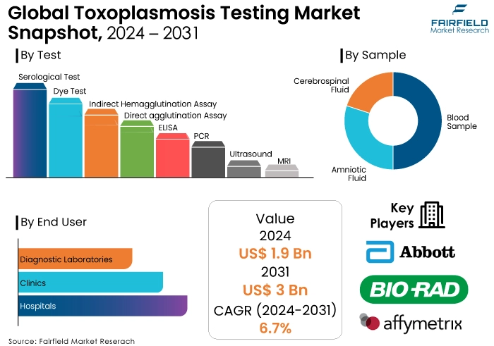 Toxoplasmosis Testing Market, 2024 - 2031