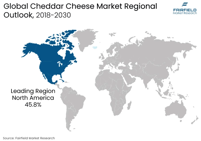 Cheddar Cheese Market Regional Outlook, 2018-2030