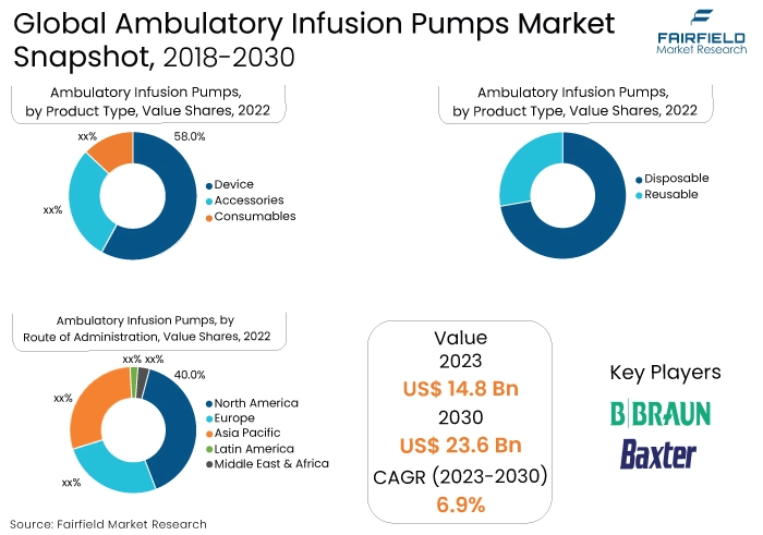 Ambulatory Infusion Pumps Market Snapshot, 2018-2030