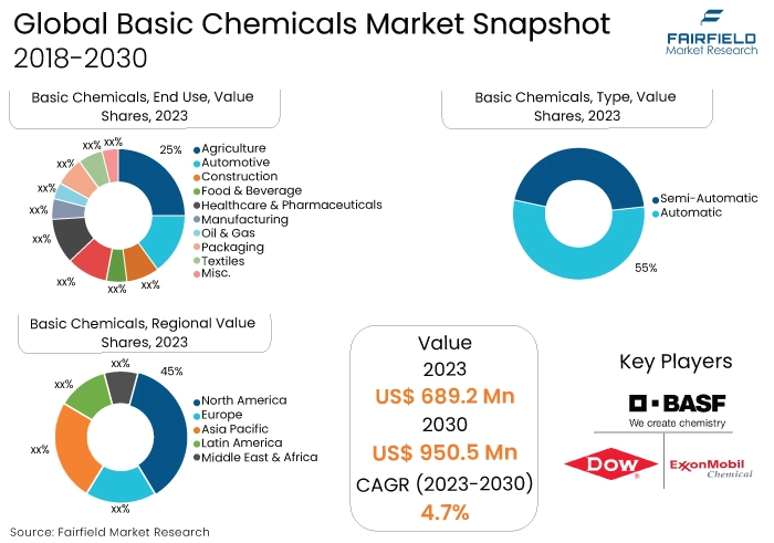 Basic Chemicals Market Snapshot, 2018 - 2030