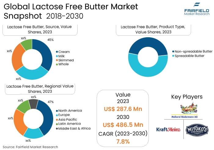Lactose Free Butter Market Snapshot, 2018-2030