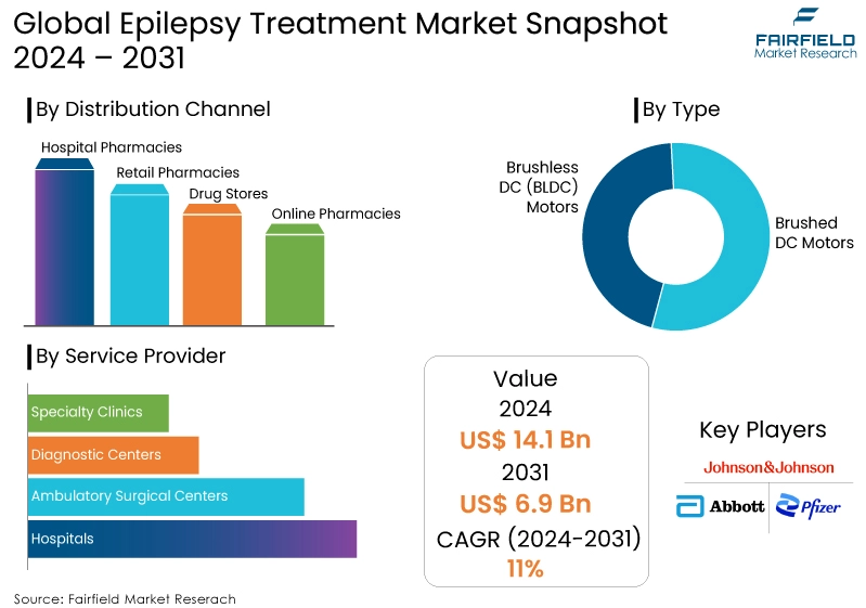 Epilepsy Treatment Market Snapshot, 2024 - 2031