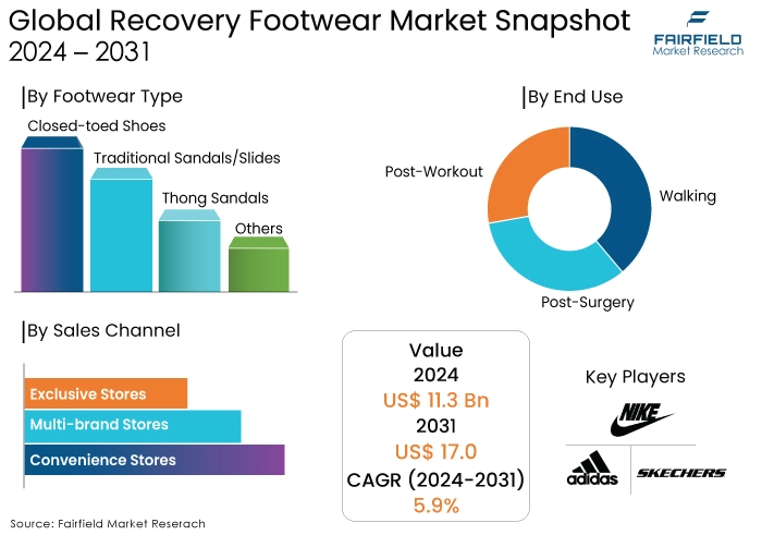 
Recovery Footwear Market Snapshot, 2024 - 2031