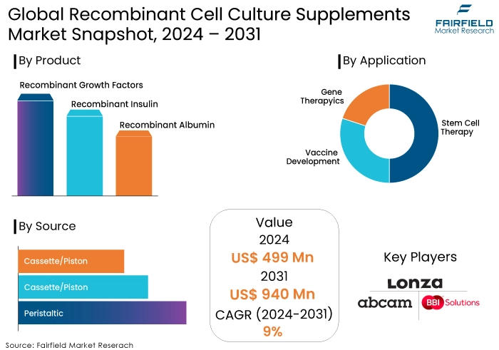 Recombinant Cell Culture Supplements Market Snapshot, 2024 - 2031