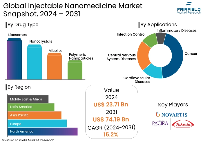 Injectable Nanomedicine Market Snapshot, 2024 - 2031