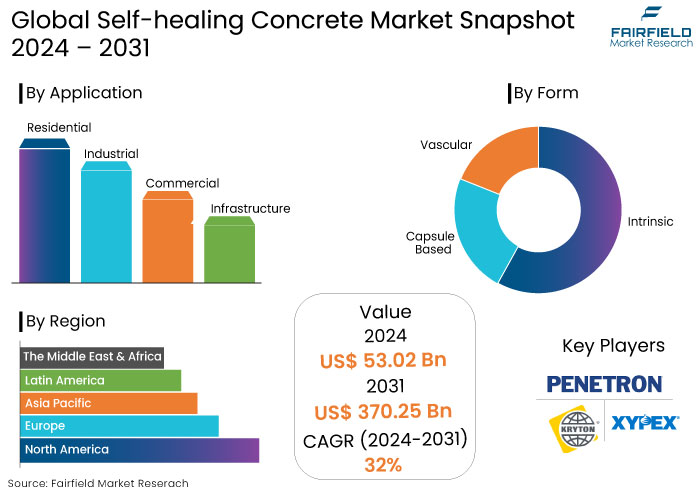 Self-healing Concrete Market Snapshot, 2024 - 2031