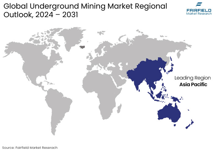 Global Underground Mining Market Regional Outlook, 2024 - 2031