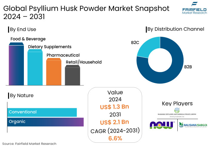 Psyllium Husk Powder Market Snapshot, 2024 - 2031